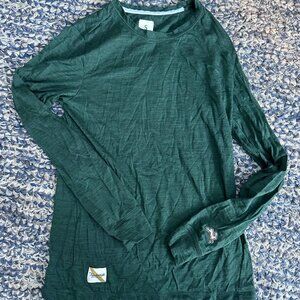 Tracksmith Harrier Wool Long Sleeve Women's Small Green